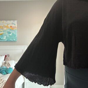 We The Free Oversized Crop Long Sleeve Tee